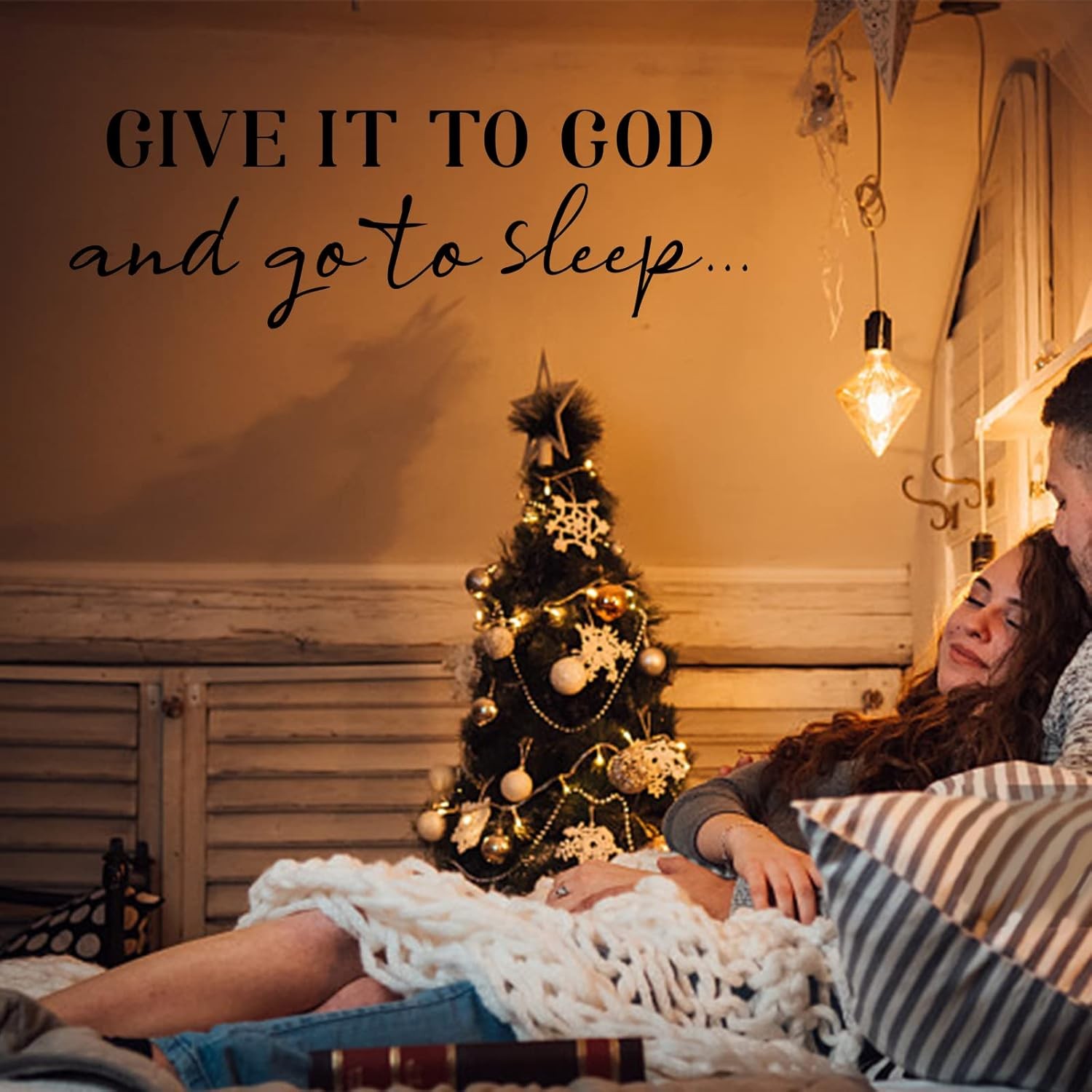 Inspirational Wall Decal “Give It to God” Vinyl Quote Sticker Home Decor
