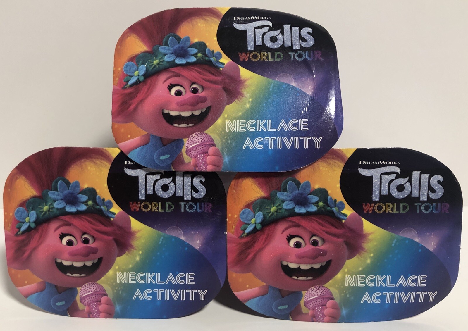 TROLLS Roommates 24 Wall Decals, Puzzle & Necklace Activity Sets- Mixed Lot of 5