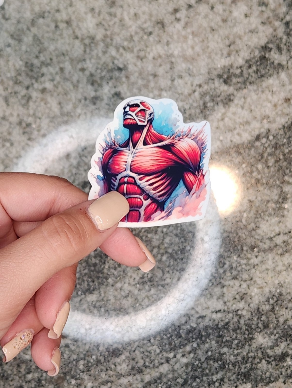 Attack on Titan, Colossal Titan, VINYL STICKER for LAPTOPS, TUMBLERS, ETC