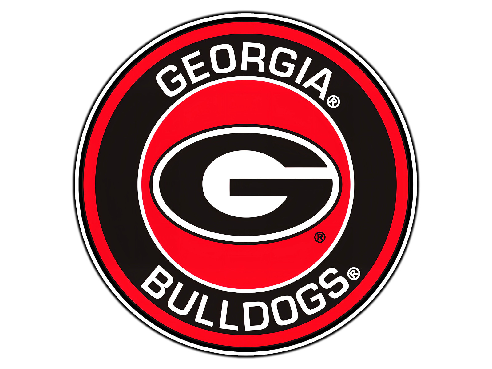 Georgia Bulldogs Emblem Logo College Sticker Waterproof Vinyl Decal Die-Cut Car
