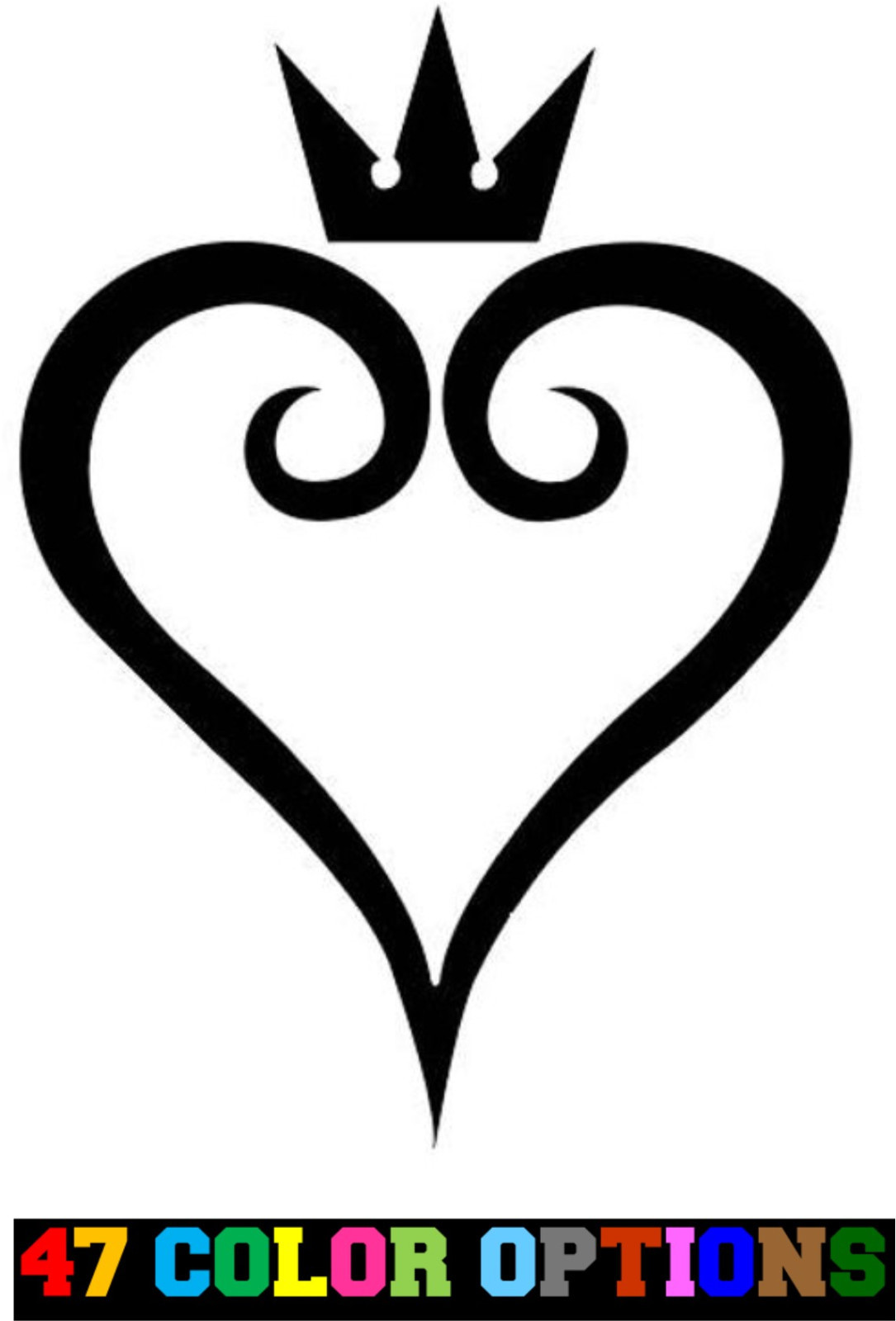 Vinyl Decal Truck Car Sticker Laptop – Kingdom Hearts Heart Logo