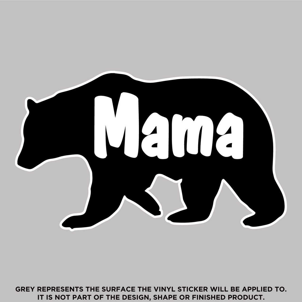 Mama Bear, High Quality Vinyl Stickers