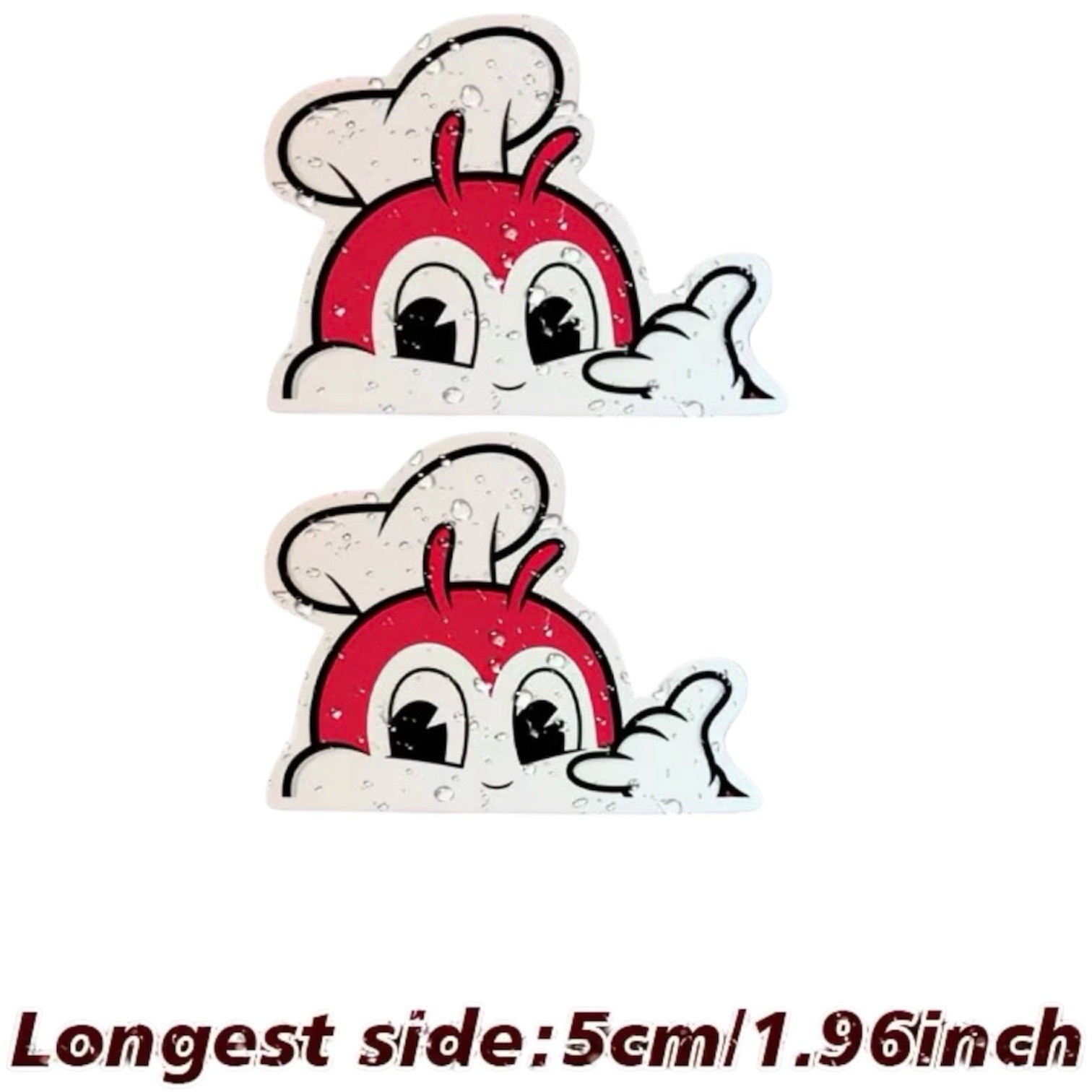 2 PACK JOLLIBEE PHILIPPINES FAST FOOD 2” VINYL DECAL DIECUT STICKER SET LOT