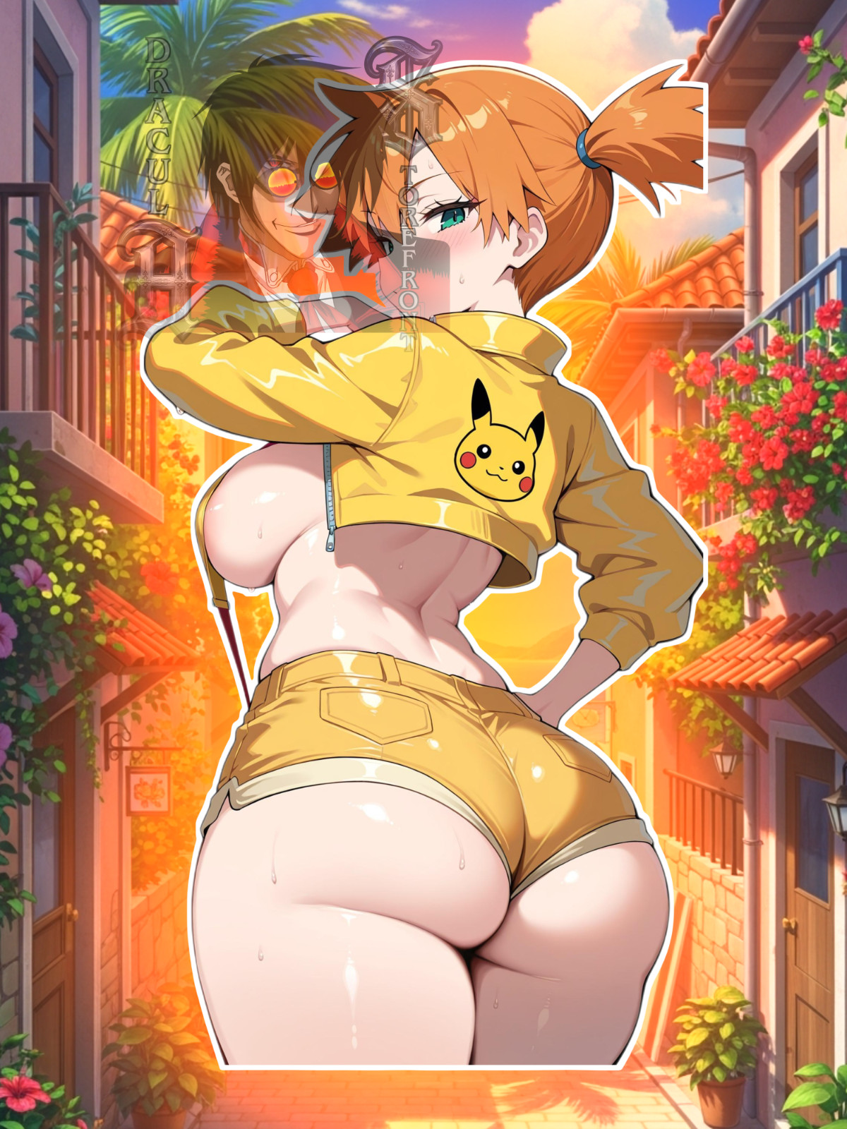 Adult Anime Waifu Pokemon Misty/ Kasumi 6″ Vinyl Sticker