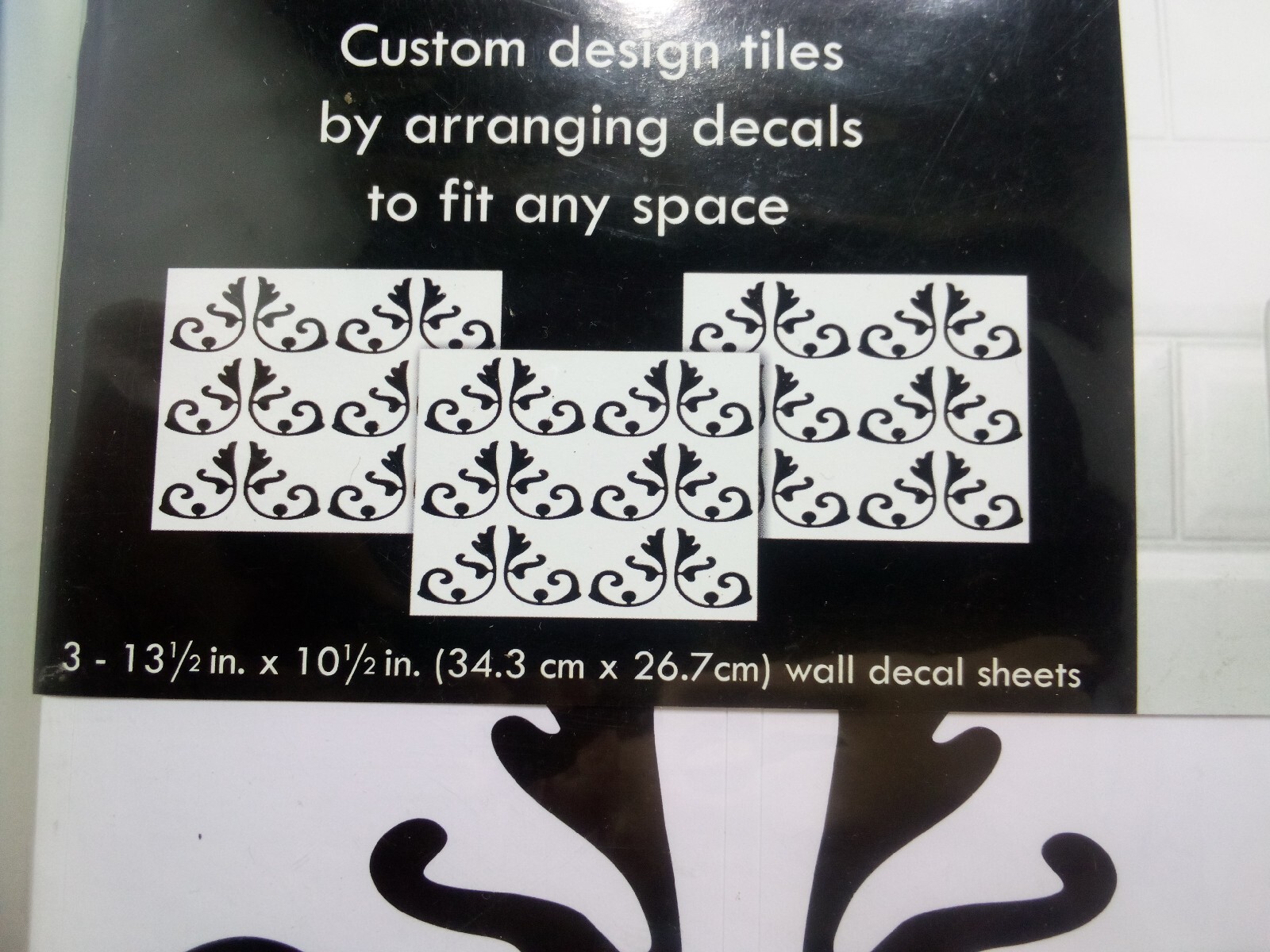 Tile Decal Decor Custom Design Tiles By Arranging Decals To Fit Any Space