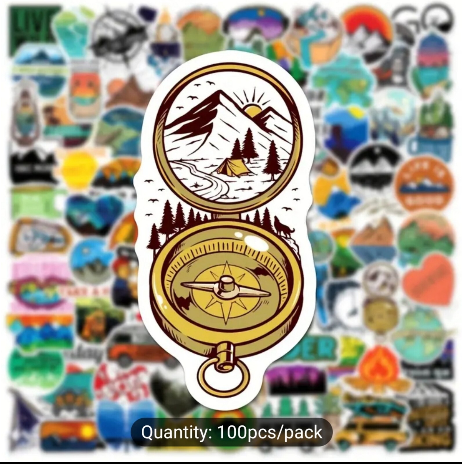 10 PCS Hiking Camping Outdoors Adventure Stickers BRAND NEW