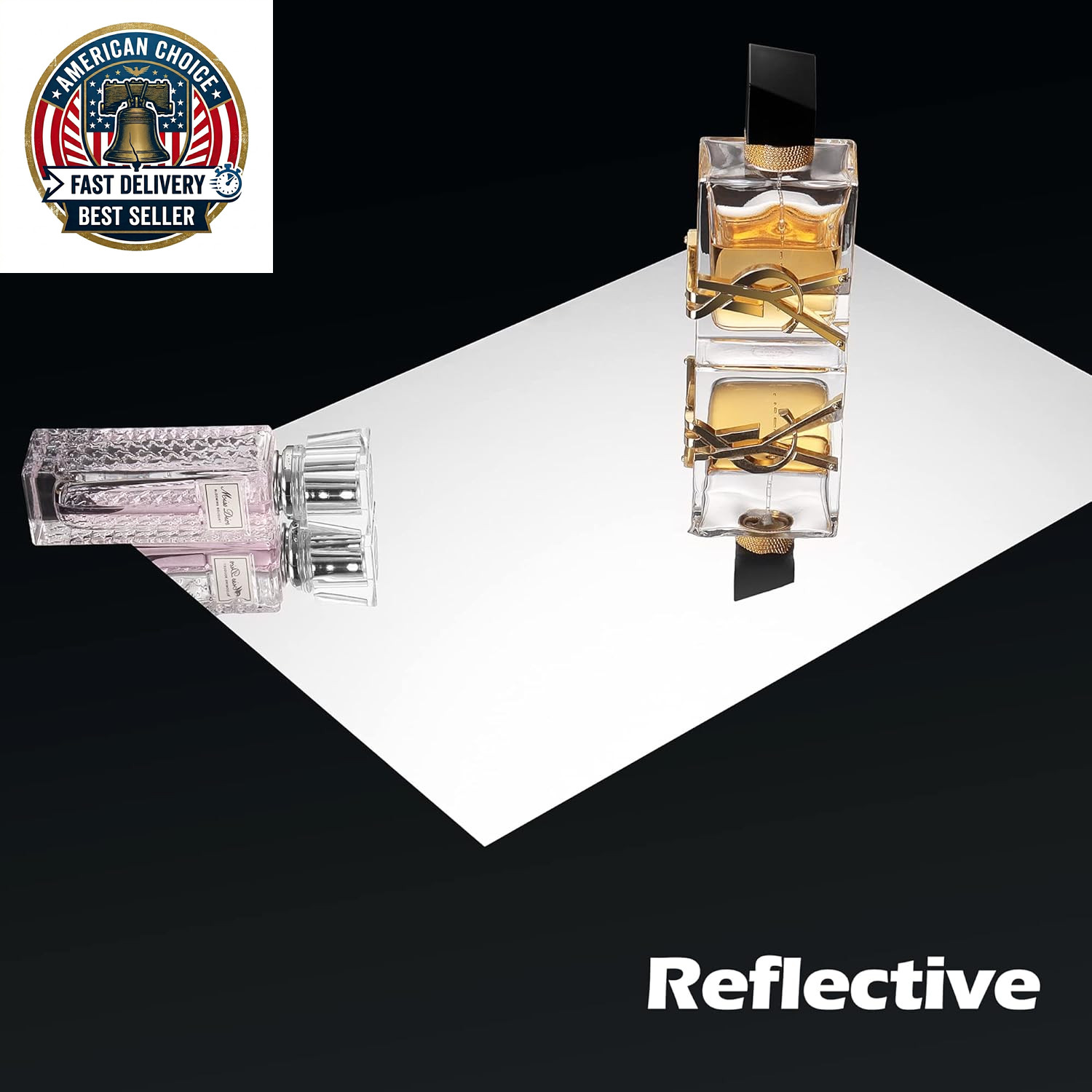 24″X197″ Large Flexible Self Adhesive Mirror Stickers for Walls Mirror Decor Sti