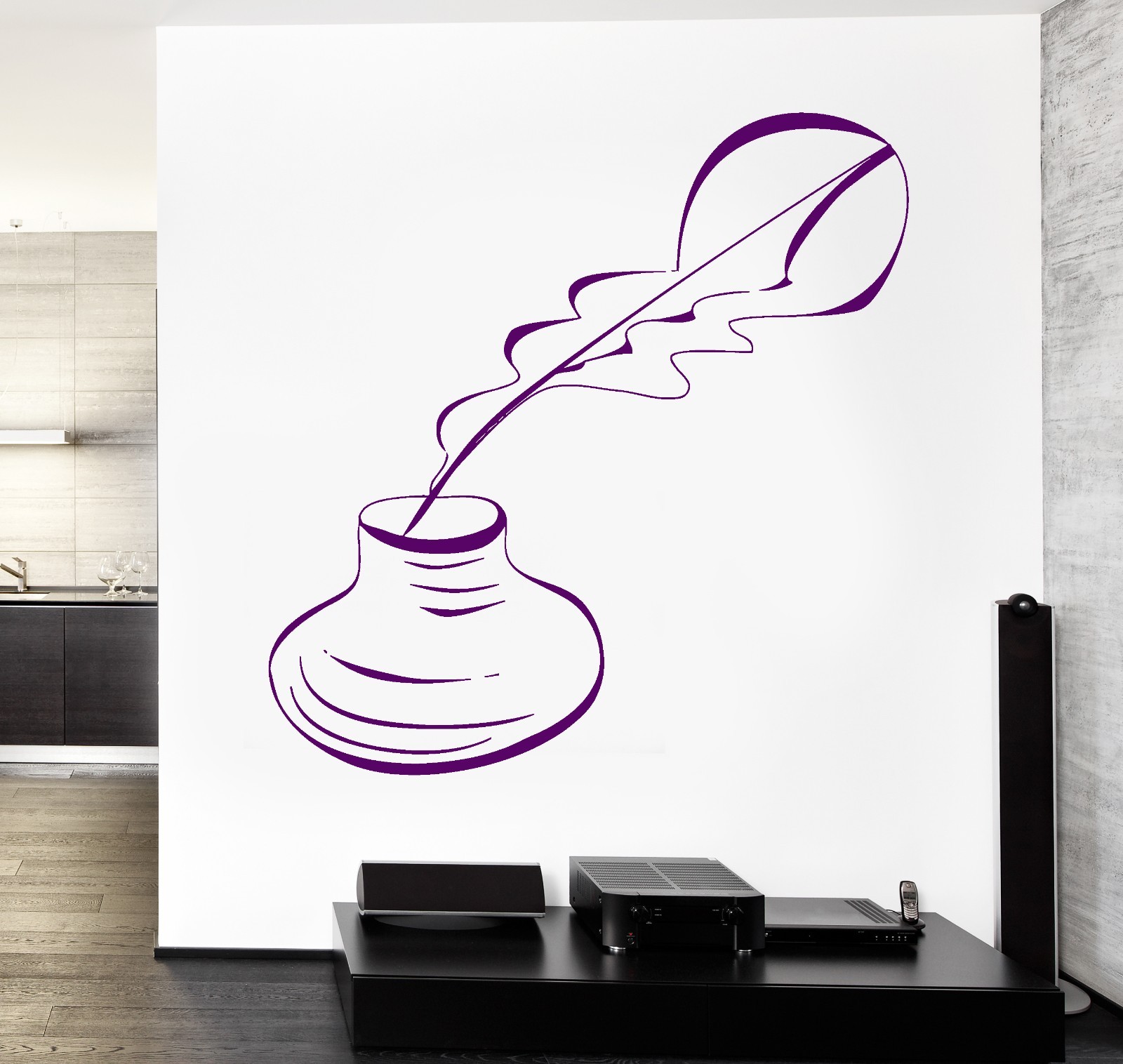 Wall Vinyl Decal Writer Writing Journalist Pen Ink Amazing Decor Bedroom z3776