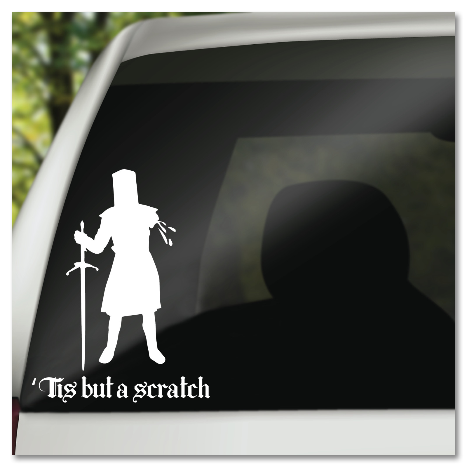 6″ Monty Python Black Knight Tiz But A Scratch Vinyl Decal Sticker