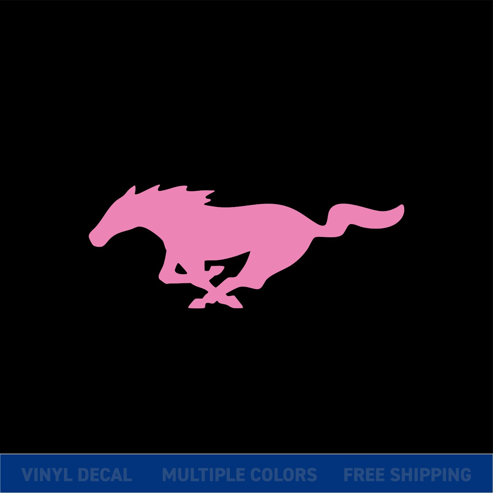 Mustang Horse Logo Decal – Car Truck Window Sticker – Ford Pony Vinyl Graphic