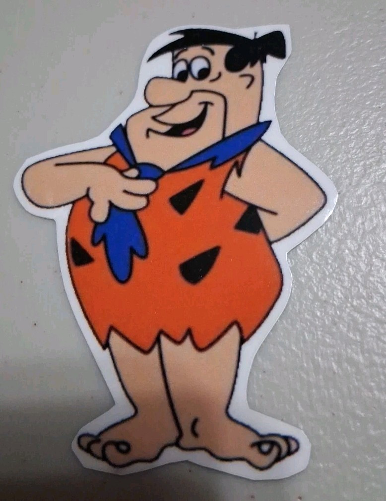 Fred Flintstone Cartoon Character Vinyl Sticker NEW