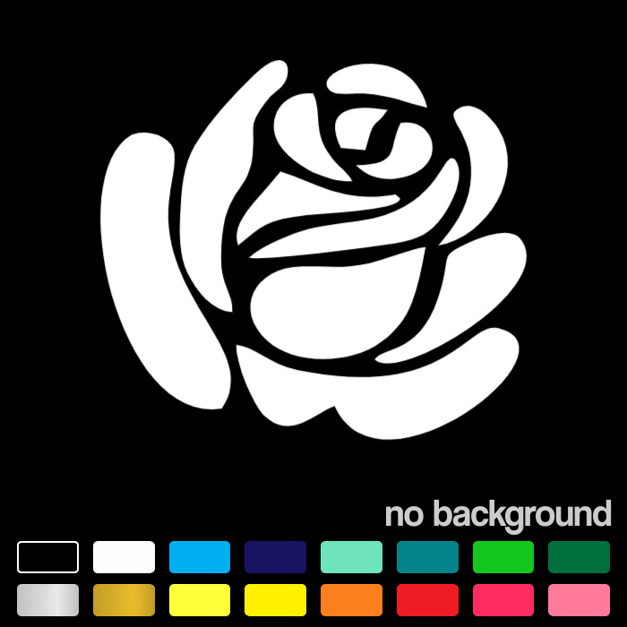 Elegant Rose Flower Decal Floral Vinyl Sticker for Car Window Laptop Tumbler