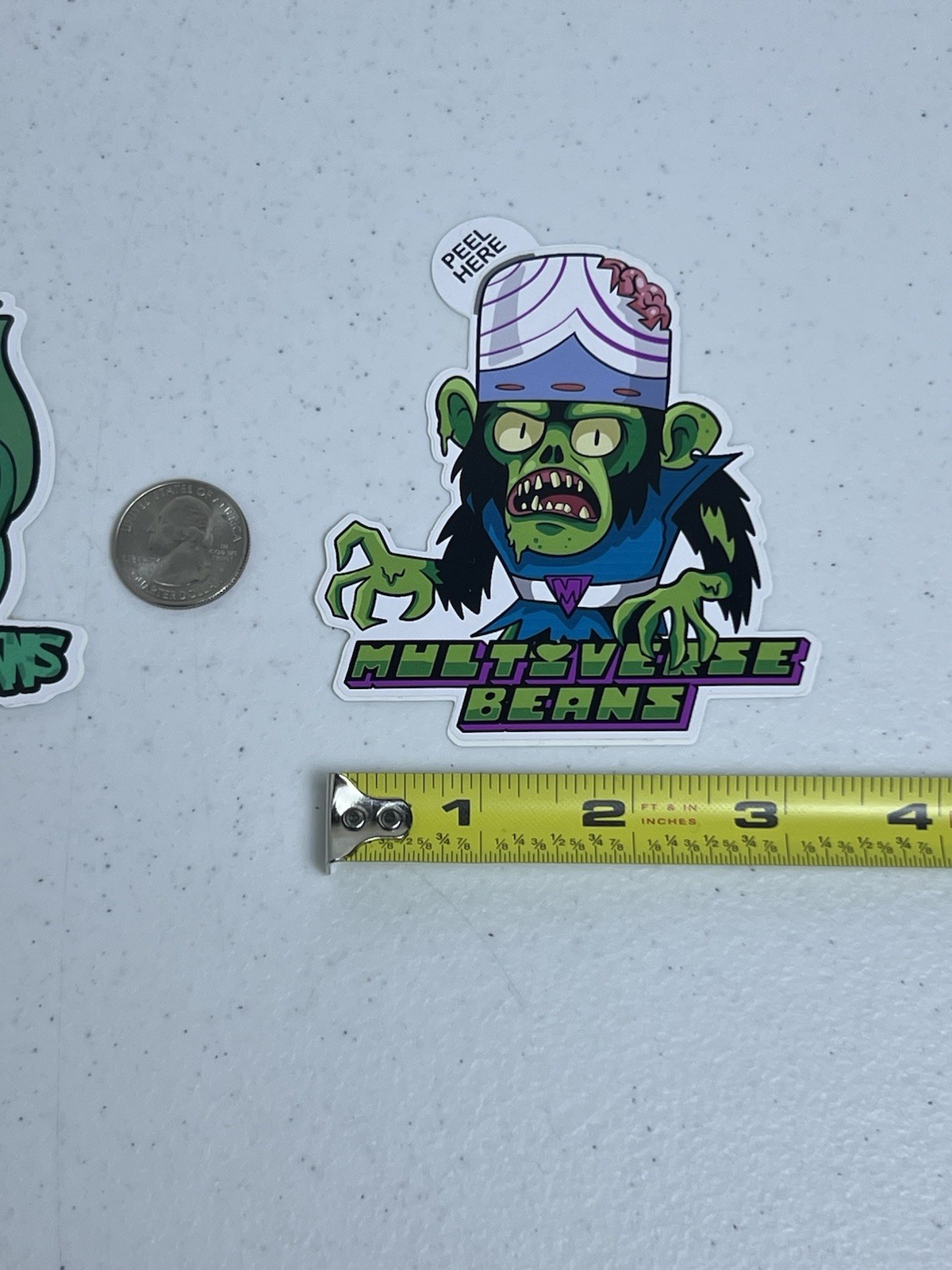Lot of 2 Stickers Multiverse Beans Bulbasaur Mashup Mojo Jojo Zombie Decal