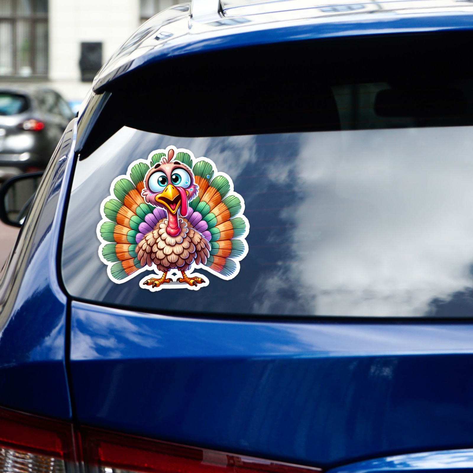 Colorful Turkey – Vinyl Decal Sticker – Car Window Laptop – #349