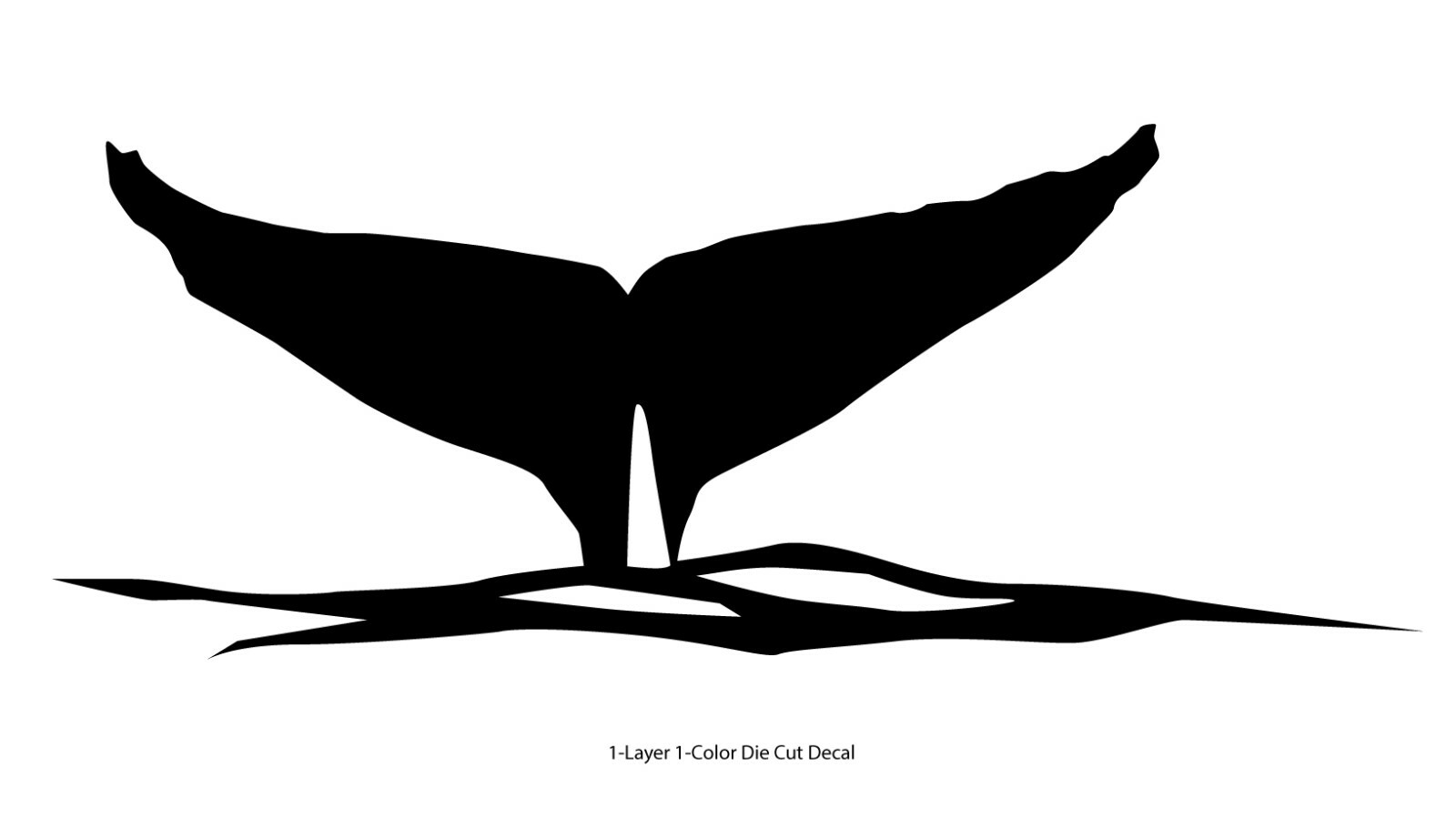 Sea life – Ocean Gray Whale’s Tail Outdoor Window Decal Vinyl Sticker 6Yrs Film