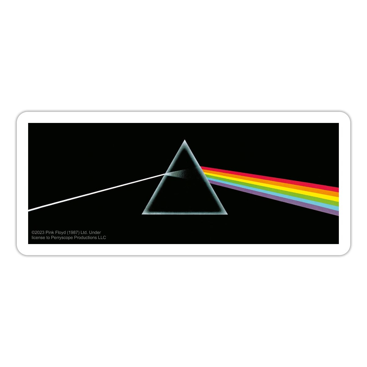 Pink Floyd Prism Sticker, max. 4 x 4″