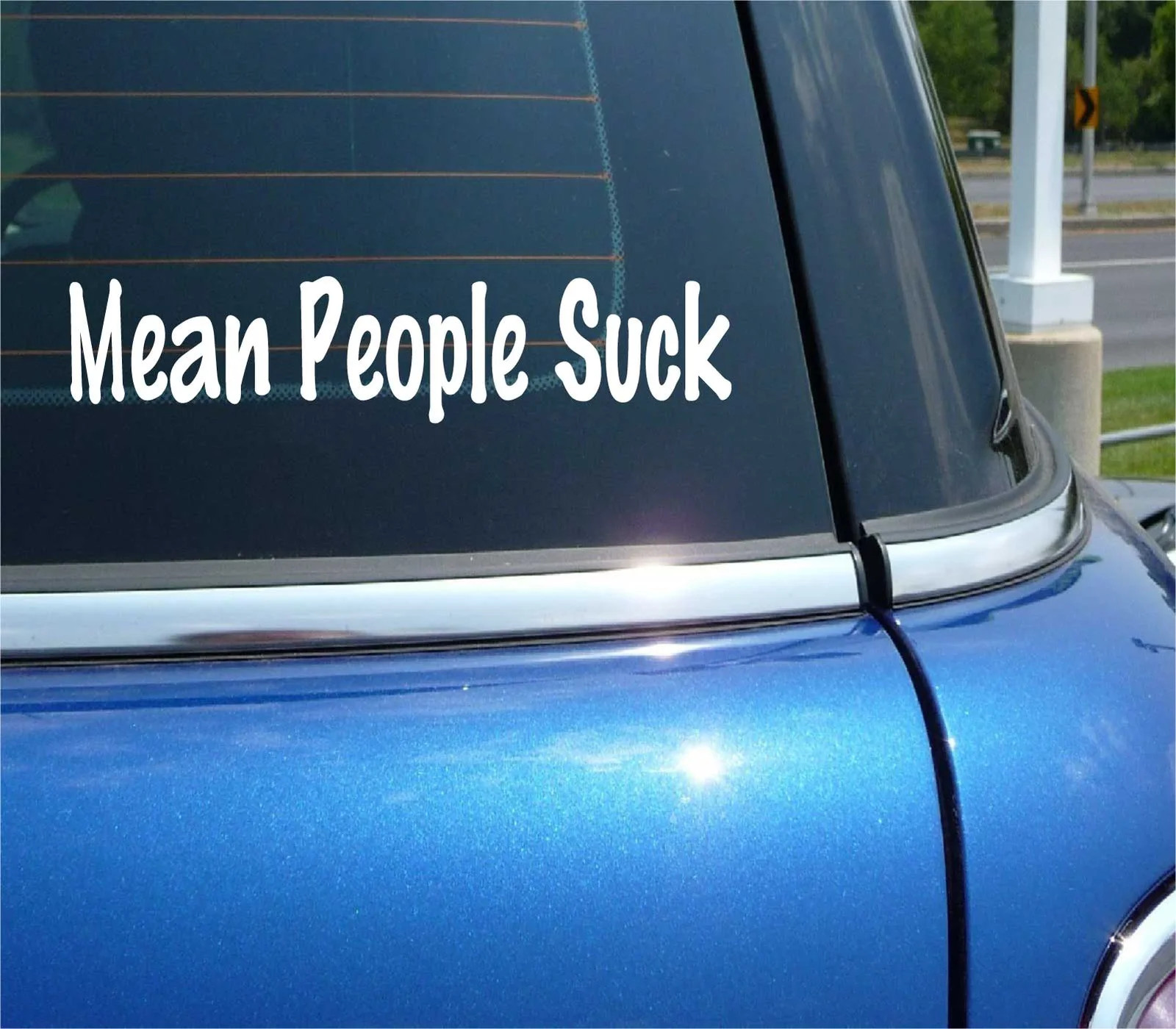 MEAN PEOPLE SUCK FUNNY DECAL STICKER ART CAR WALL