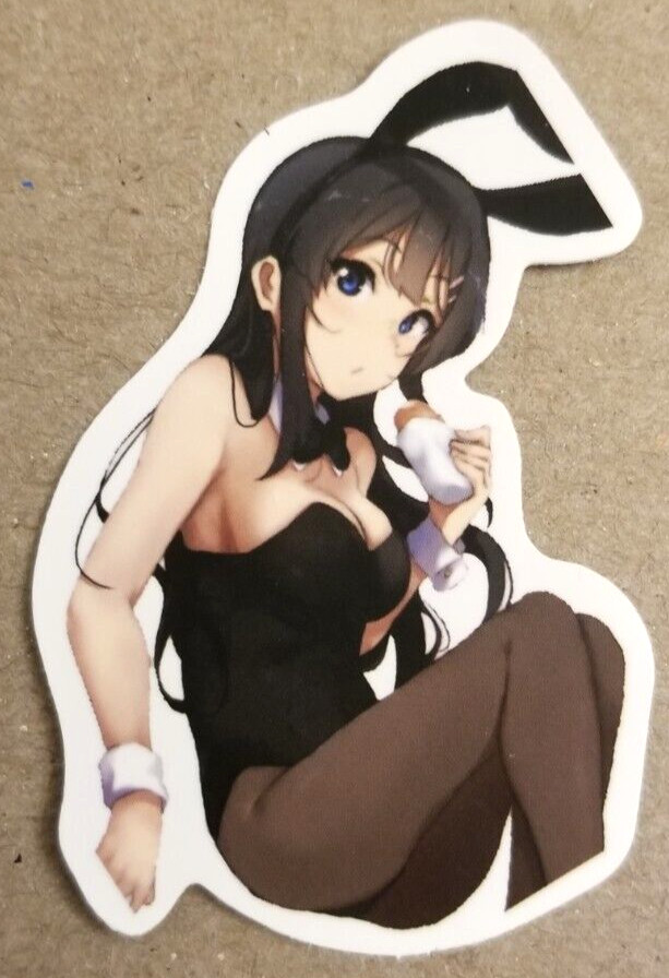 Bunny Girl Sticker Waifu Bunnygirl Rabbit Halloween Anime Manga Pin Up Pinup UwU