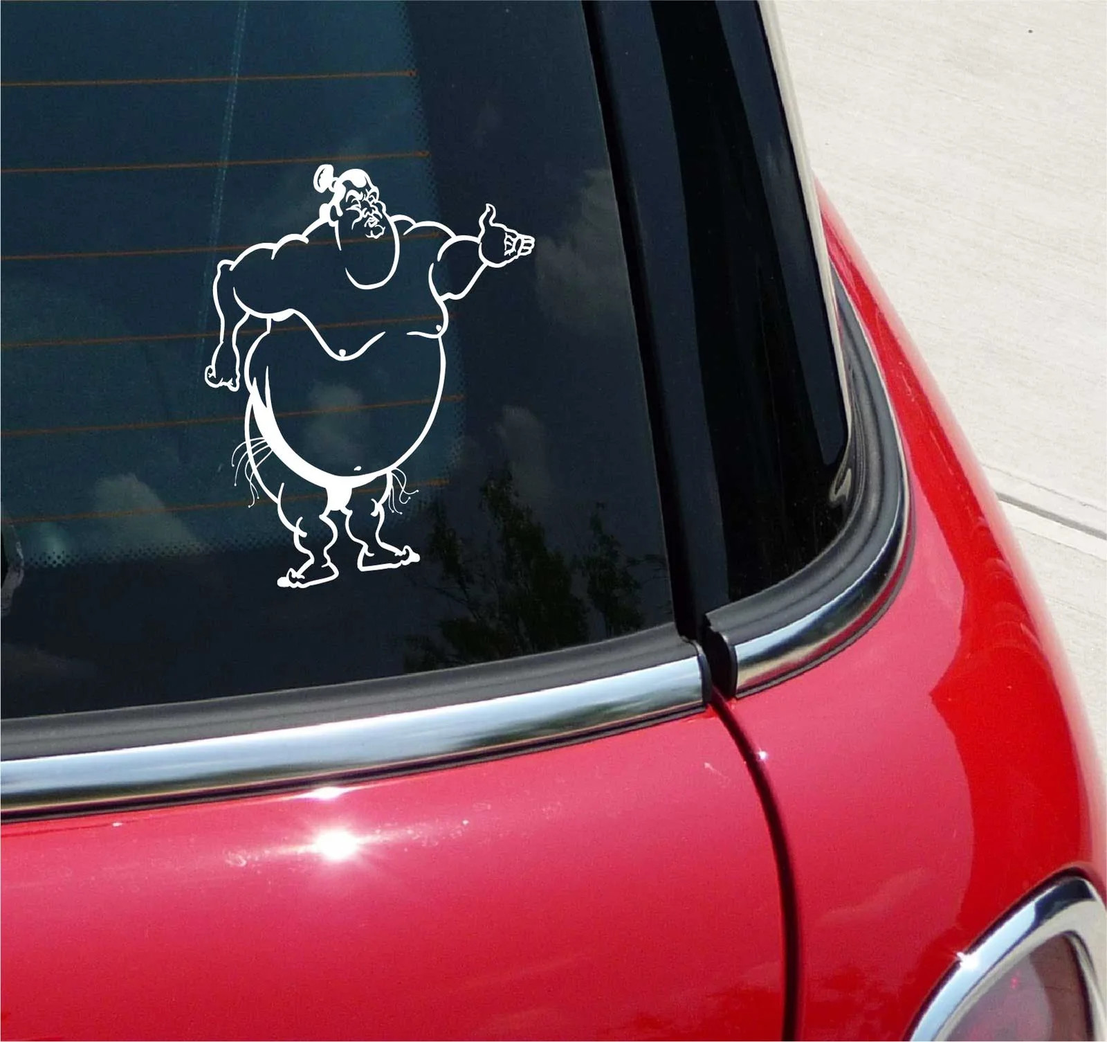SUMO WRESTLER WRESTLING JAPAN GRAPHIC DECAL STICKER ART CAR WALL DECOR