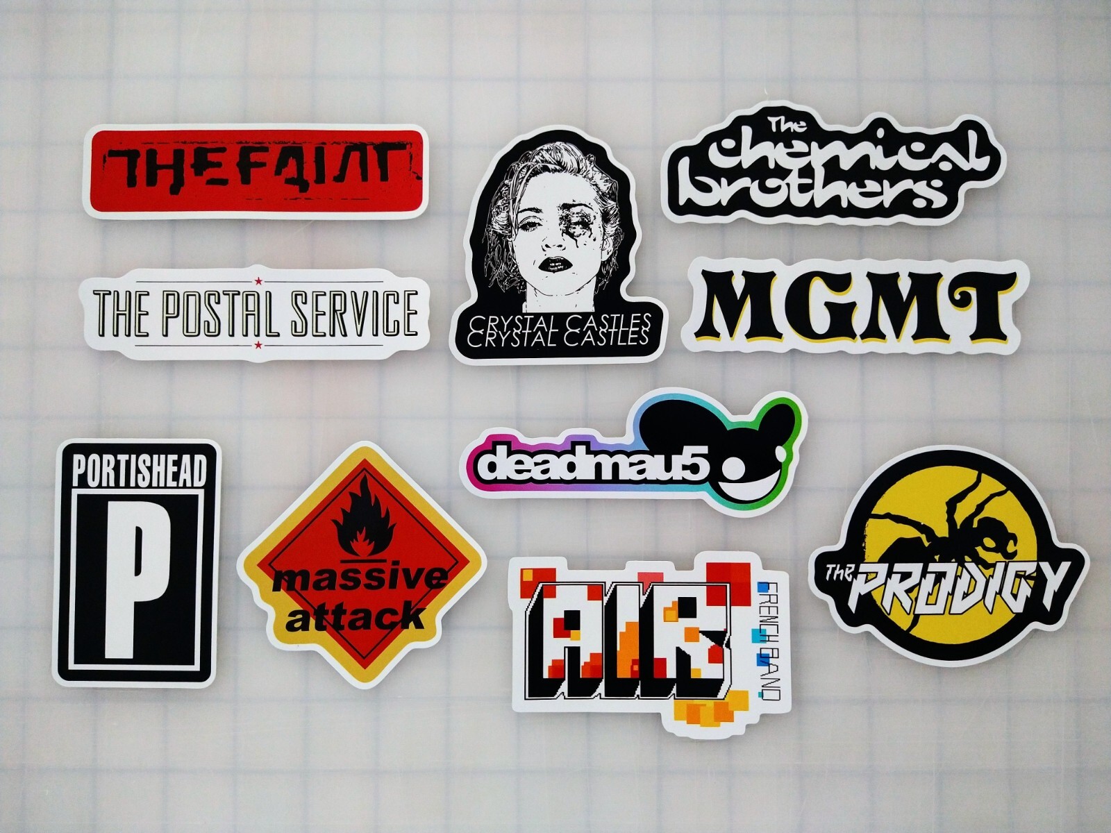 Electronic Dance Indie Vinyl Sticker Lot (10 Pack) SET 1 rave edm dnb edc pop