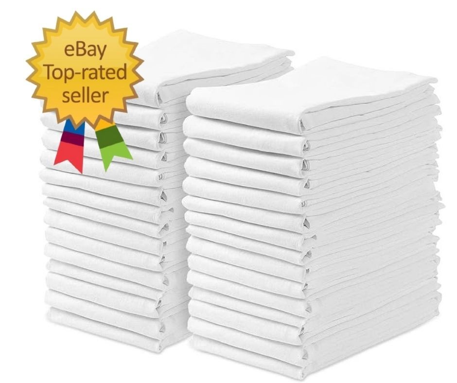 Flour Sack Towels Pack of 30-28×28 Inches – 100% Cotton, Highly Absorbent Dish T