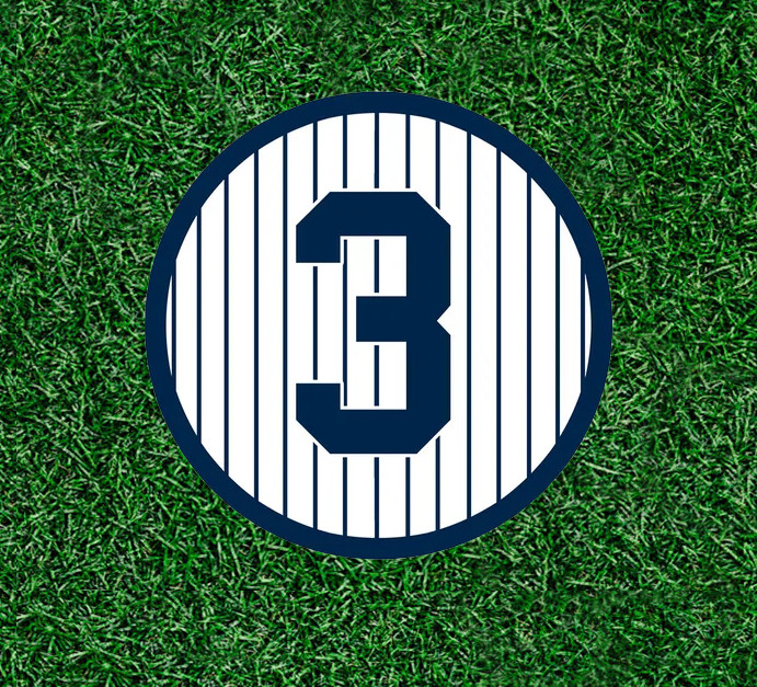Yankees Babe Ruth #3 waterproof vinyl sticker decal – several sizes