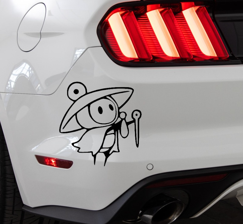 Sherma Hollow Knight Silksong Indoor/Outdoor Vinyl Decal Matte Black/White
