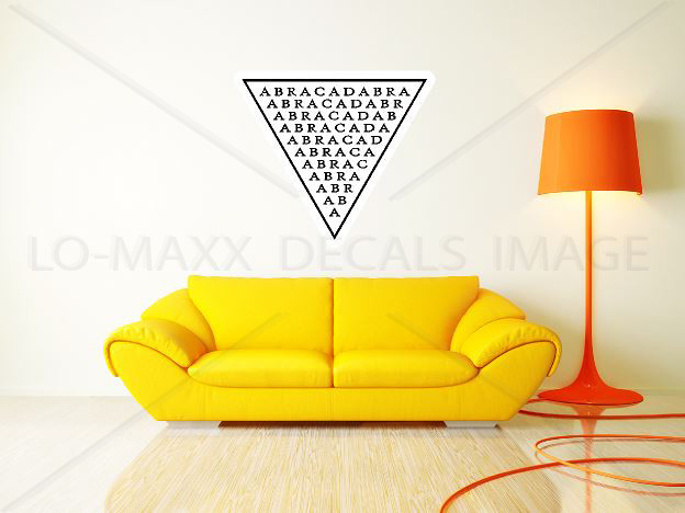 Abracadabra Magic Word Abraxas High Quality Various Sizes Printed Vinyl Sticker