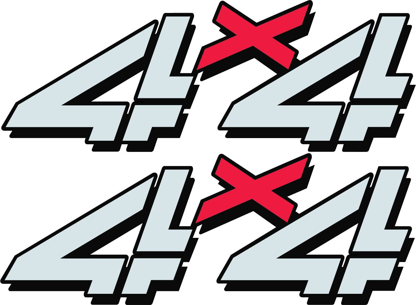 1998 – 2007 Vinylmark 4×4 Bedside Decals for Chevy GMC 4WD 1500 2500 Stickers