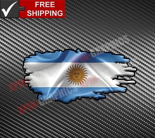 Argentina Flag Vinyl Decal Sticker Country Map #B