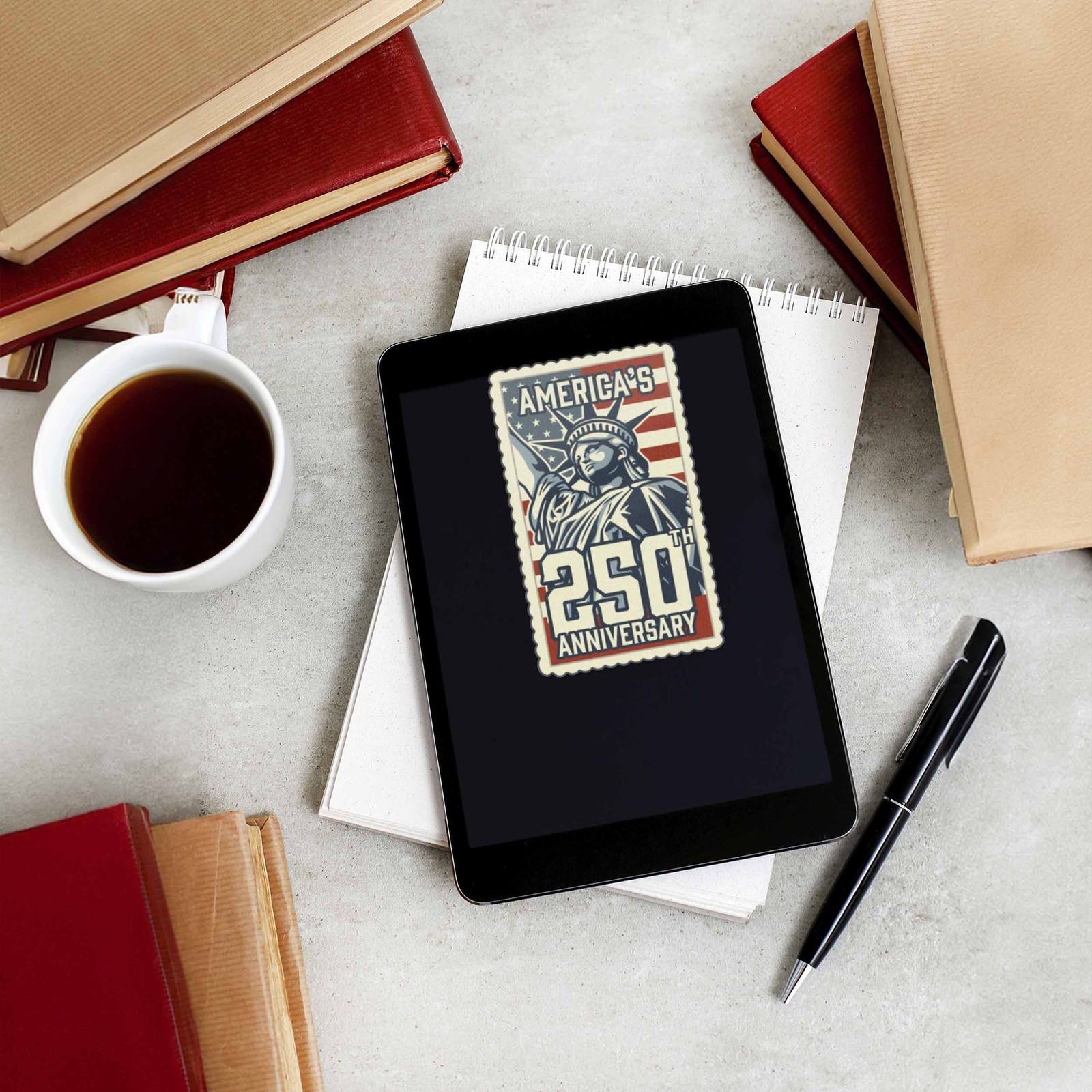 America’s 250th Anniversary Stamp Sticker – Cool Patriotic USA Decal
