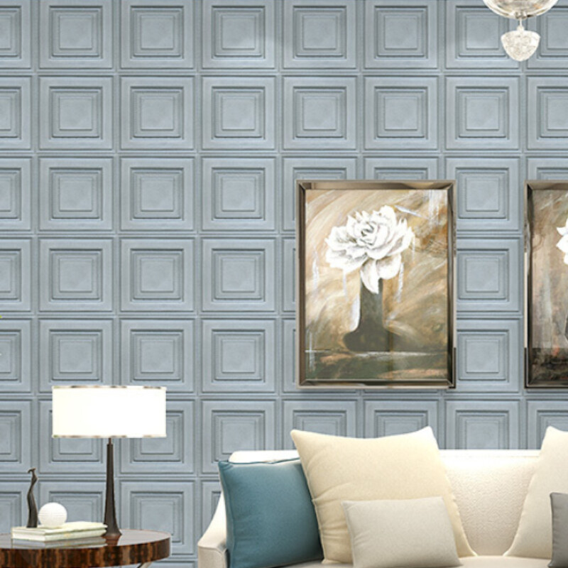 3D Wall Sticker Self Adhesive Wallpaper Waterproof Room Ceiling Foam Panel Decor
