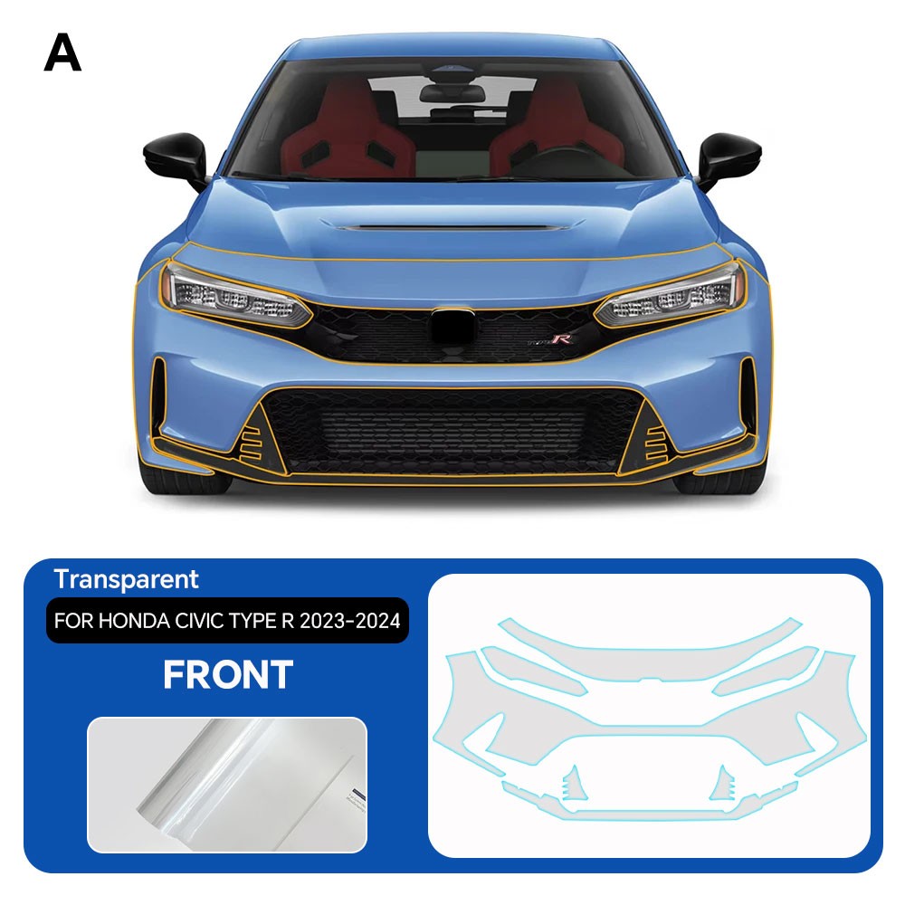 Honda Civic Type R 2023-2024 Full Car Kit PreCut Paint Protection Clear Bra PPF