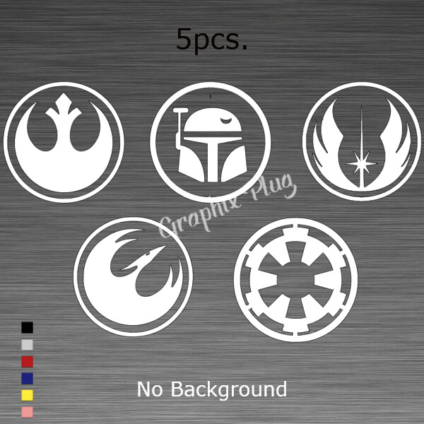 Star Wars Stickers Empire Lot Vinyl Decal Car Window Wall Decor 5pc. SET