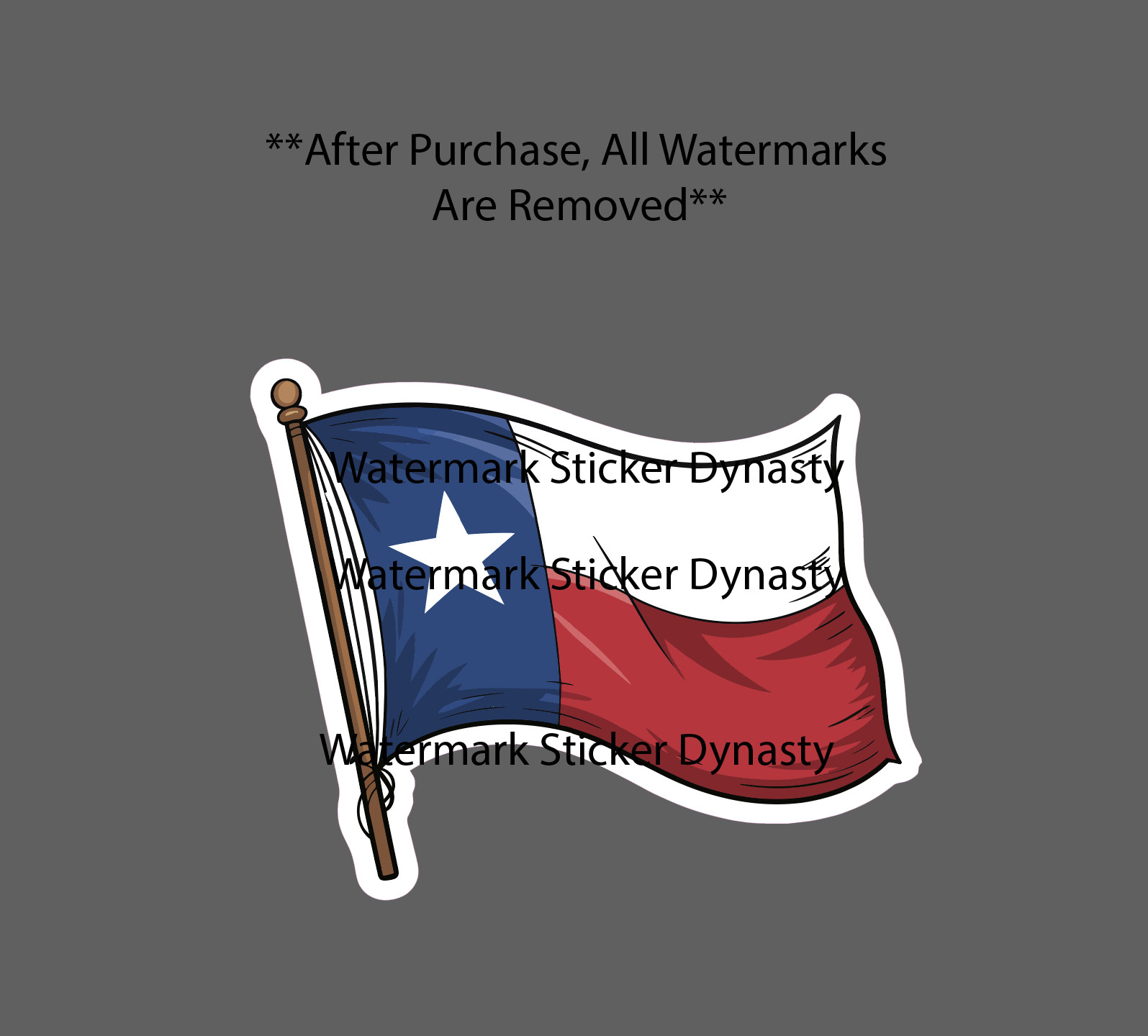 Texas Flag Sticker Waterproof Decal State Travel South Home Gift NEW