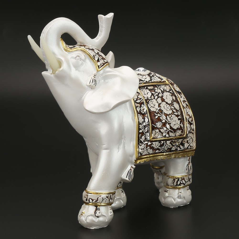 Vintage Exquisite Elephant Model Ornaments Statue Craft Gift Home Office