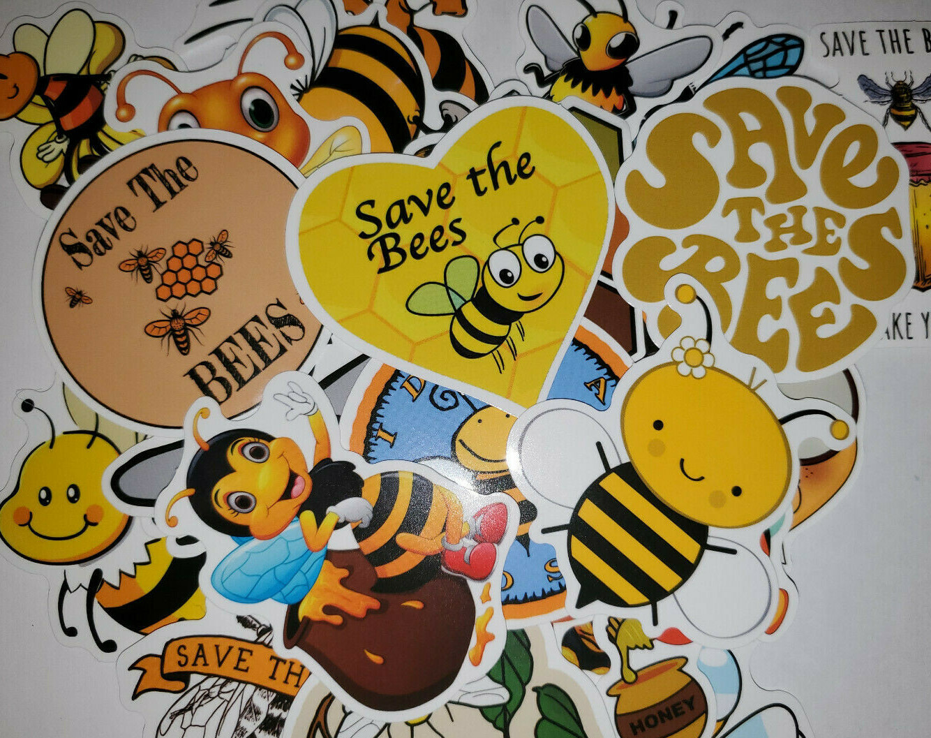 Save the Bees Sticker Nature 50 pcs – Vinyl Chromebook Mug Luggage skateboard