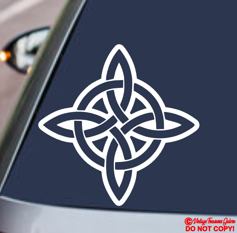 CELTIC WITCH’S KNOT Vinyl Decal Car Sticker WICCA PAGAN MAGIC WITCHCRAFT SYMBOL