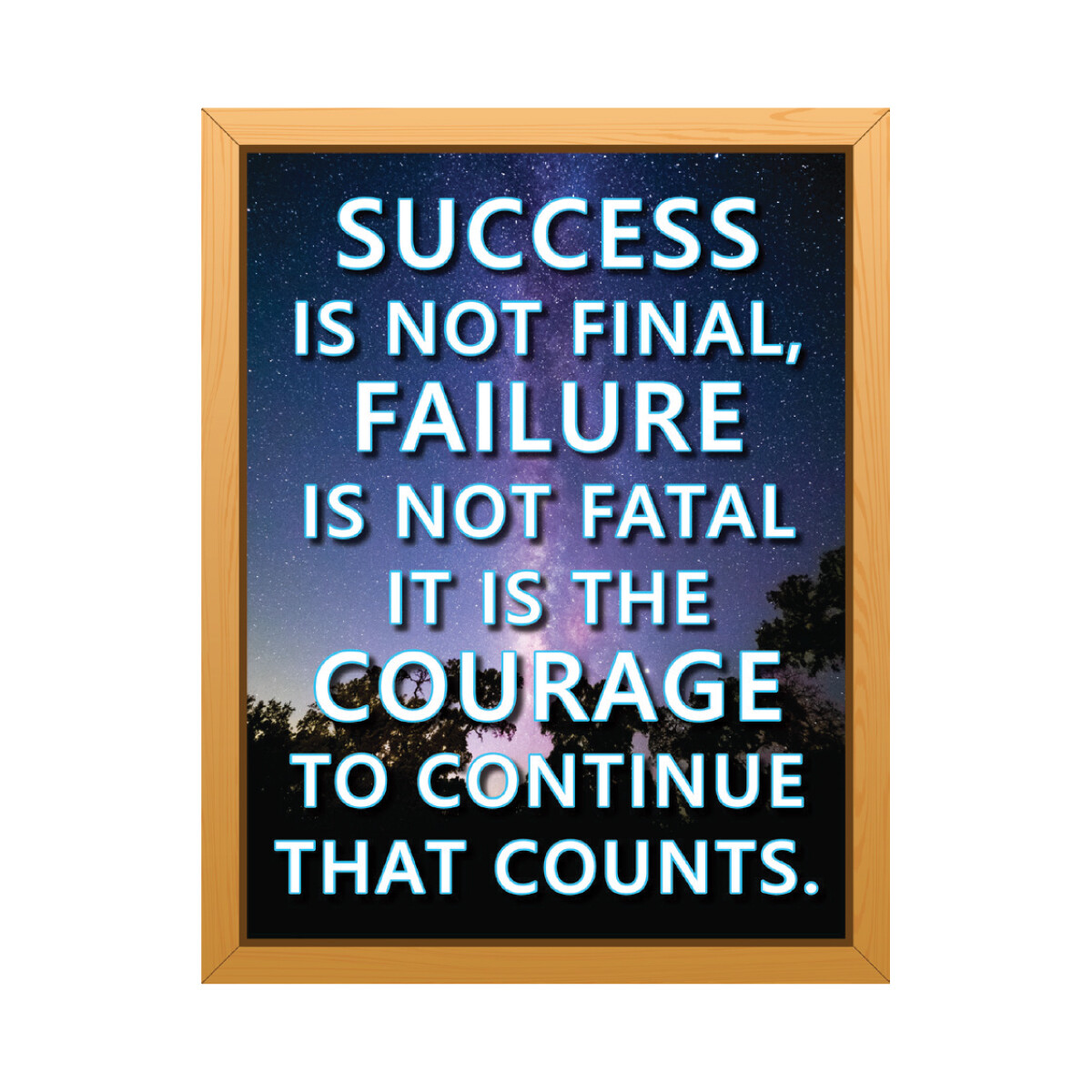 Success Is Not Final, Failure Wall Art Decal Motivational Poster Stickers
