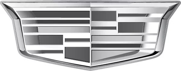 CADILLAC B&W EMBLEM DECAL STICKER 3M USA MADE TRUCK HELMET VEHICLE WINDOW CAR