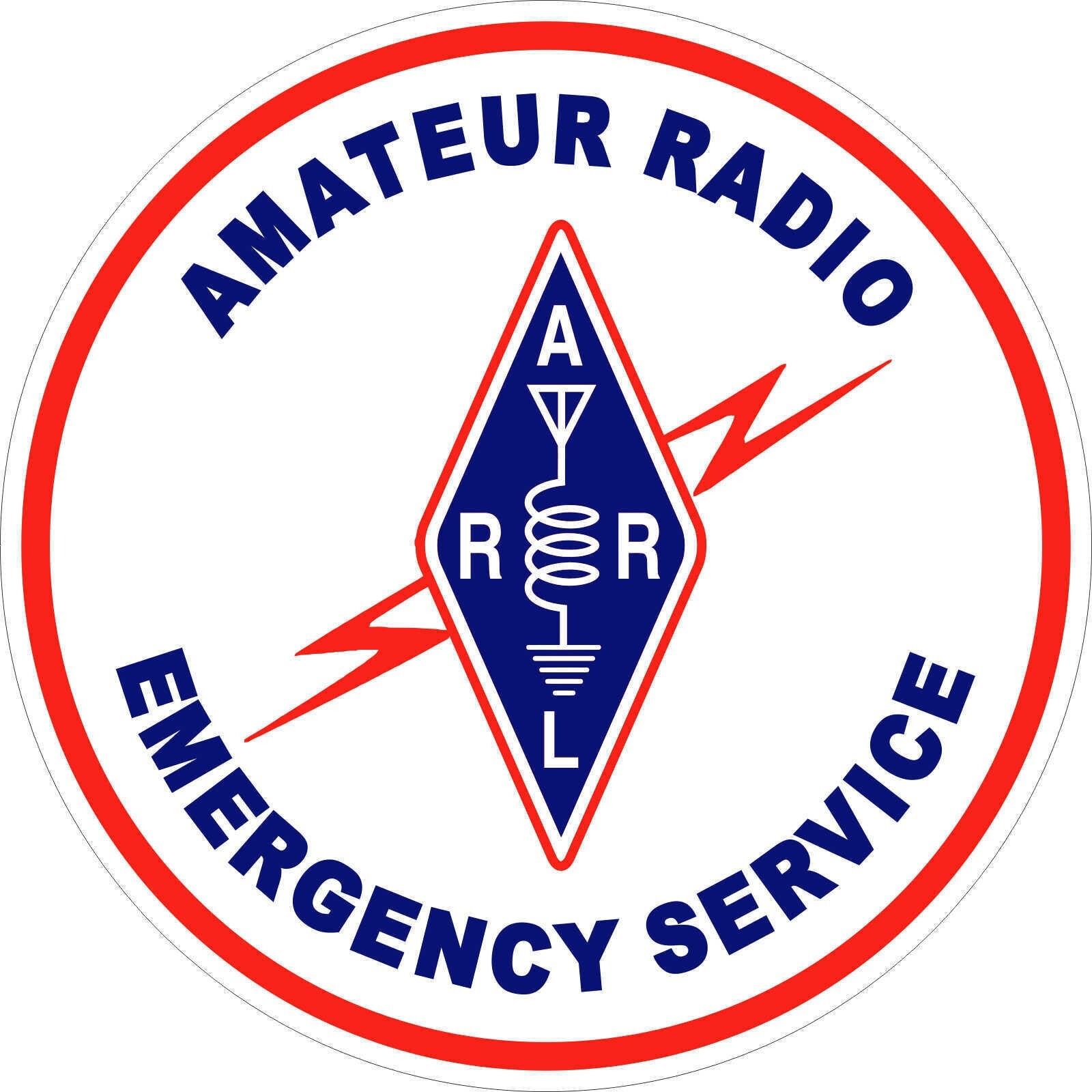 Amateur radio emergency service weatherproof bumper vinyl decal