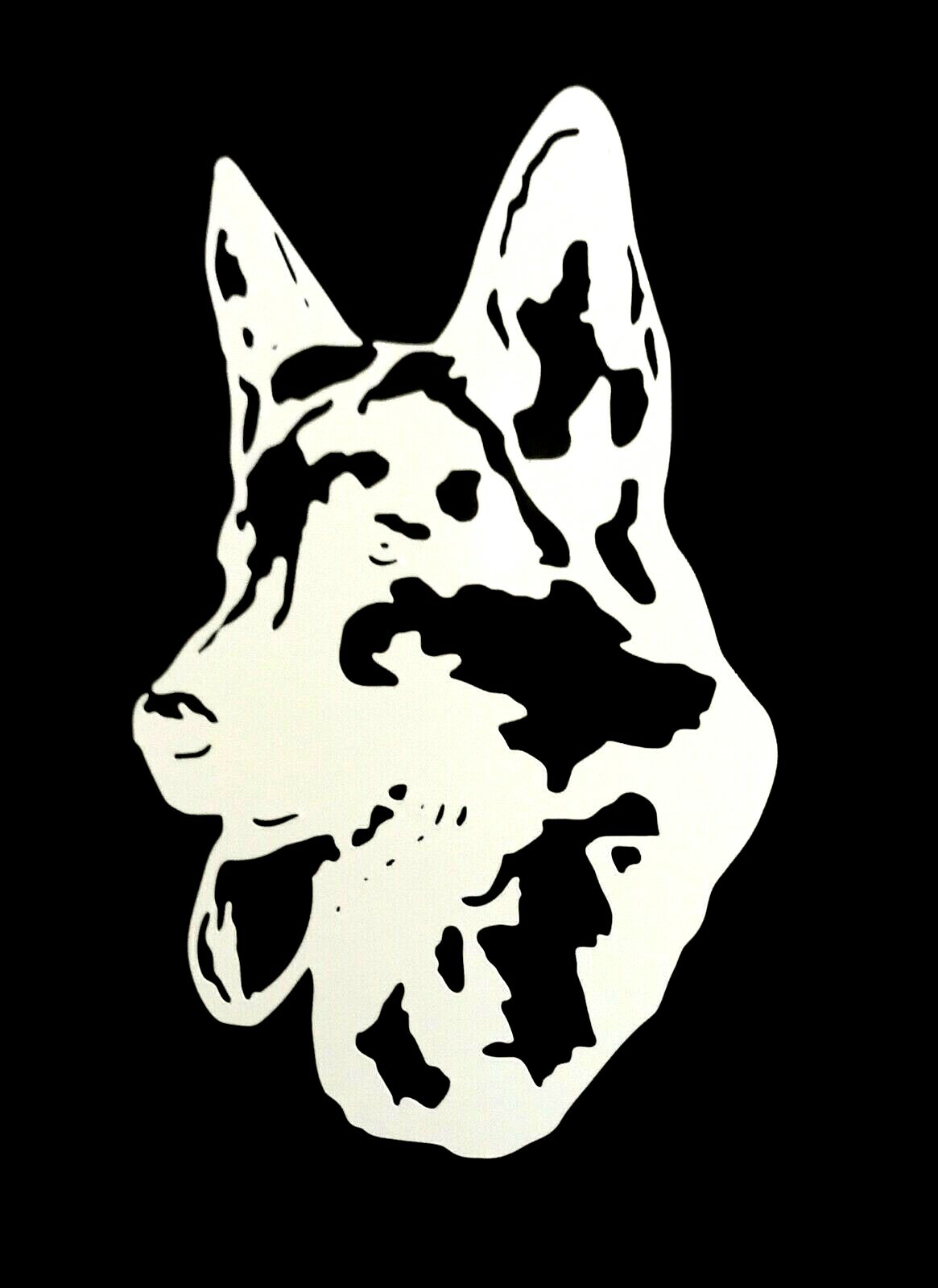 PERSONALIZED DOG’S NAME-GERMAN SHEPHERD/ VINYL DECAL STICKER 5 1/2 Inch