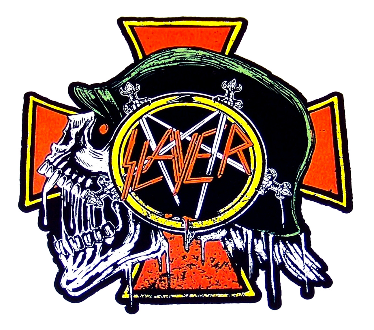 SLAYER – LARGE Die Cut Sticker Decal Official Heavy Metal Music Band