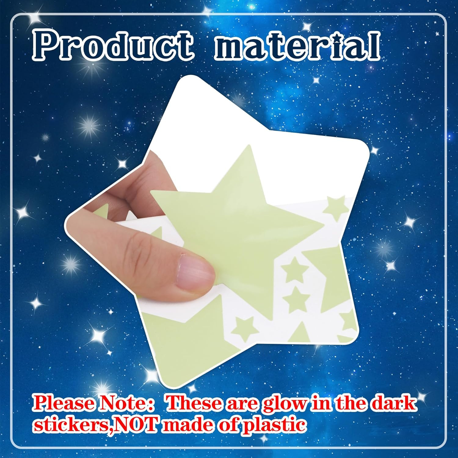 492Pcs Glow in the Dark Stars for Ceiling Glow in the Dark Moon and Space Wall D
