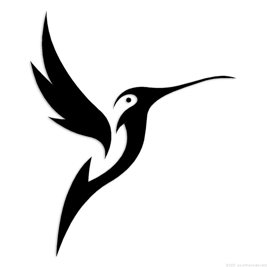 Hummingbird – Decal Sticker – Multiple Colors & Sizes – ebn6908