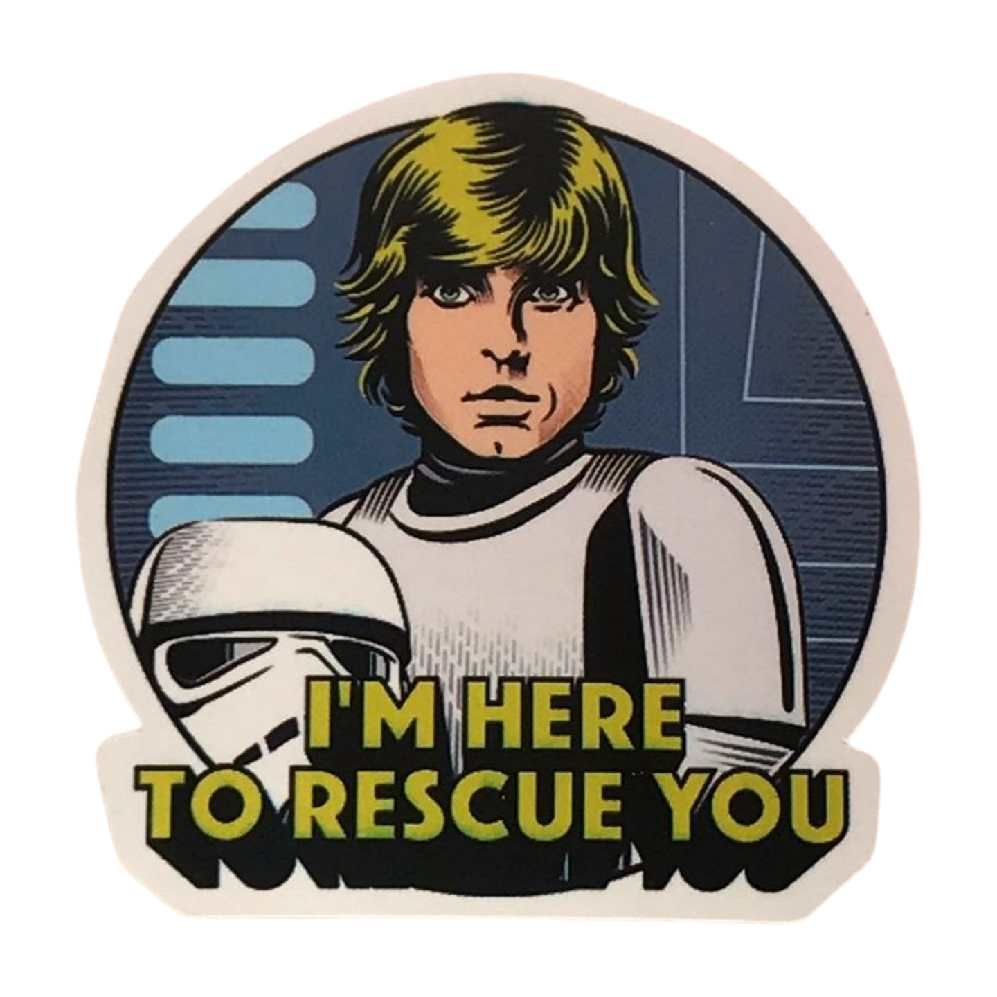 Luke Skywalker ‘I’m Here to Rescue You’ Sticker