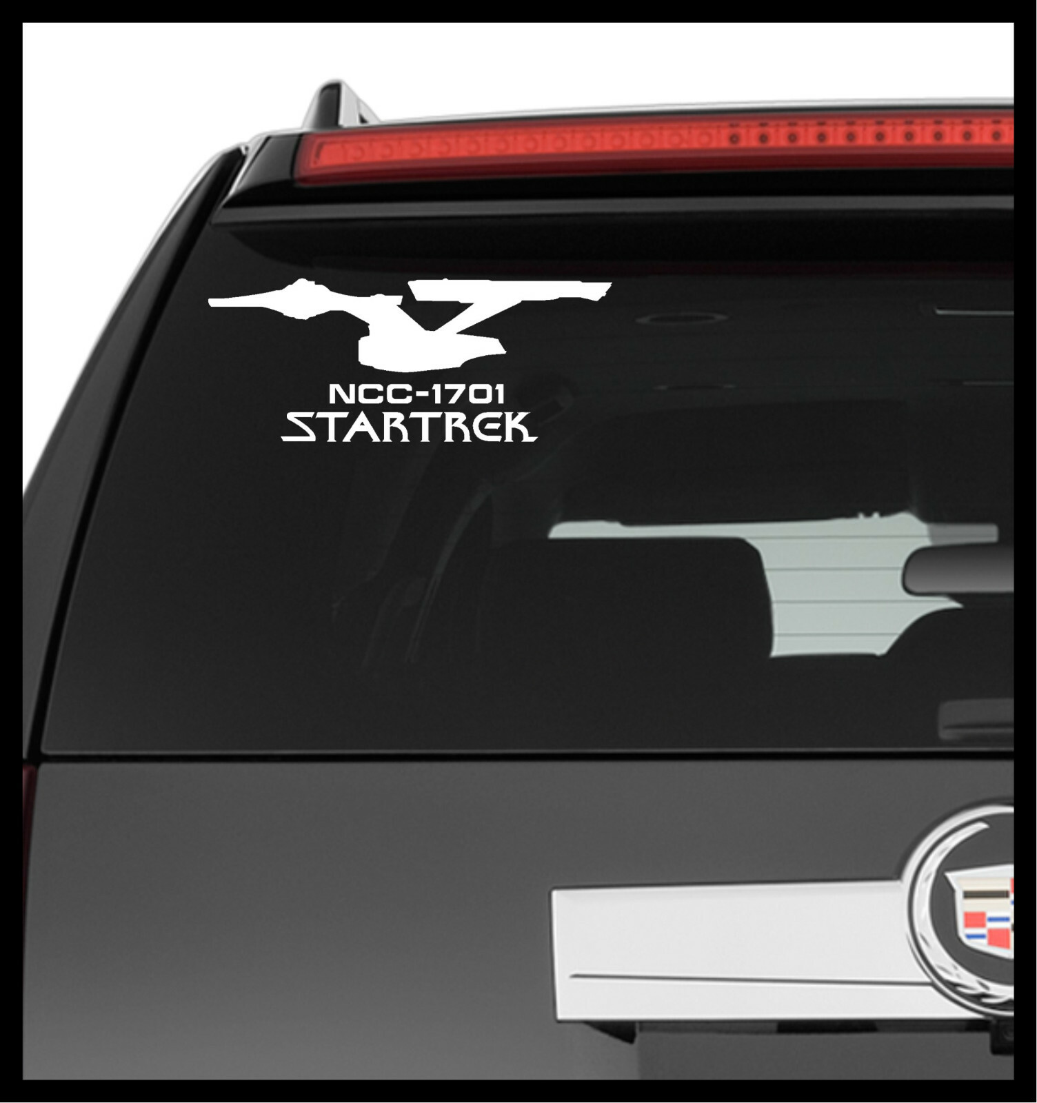 Vinyl Decal Truck Car Sticker Laptop – Star Trek NCC-1701 Enterprise Starship