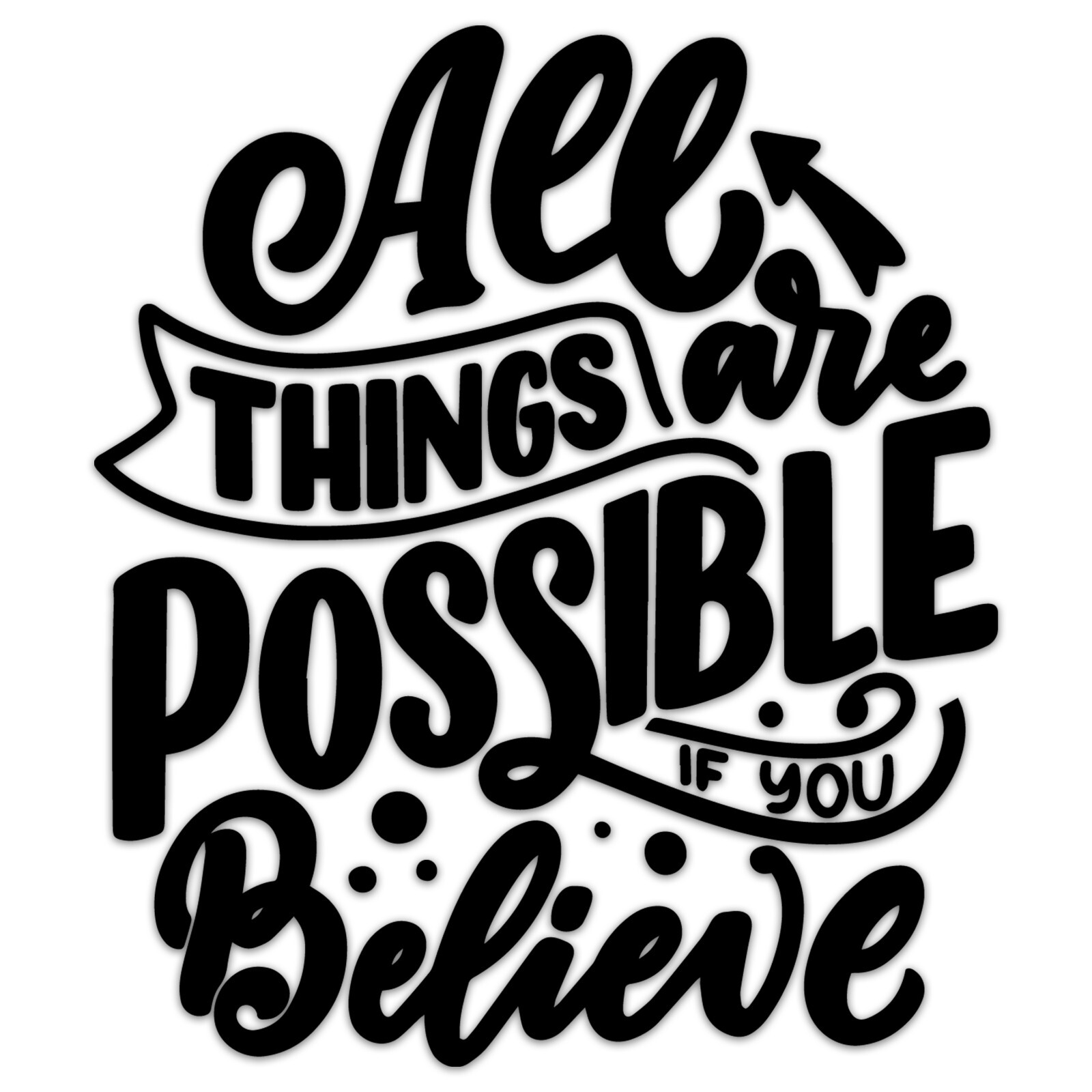 Inspirational Wall Decals for Bedroom Motivational Decal Quote Positive Sticker