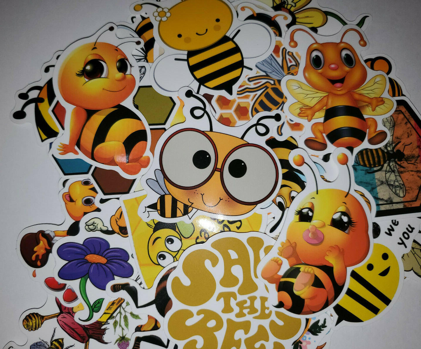 Save the Bees Sticker Nature 50 pcs – Vinyl Chromebook Mug Luggage skateboard