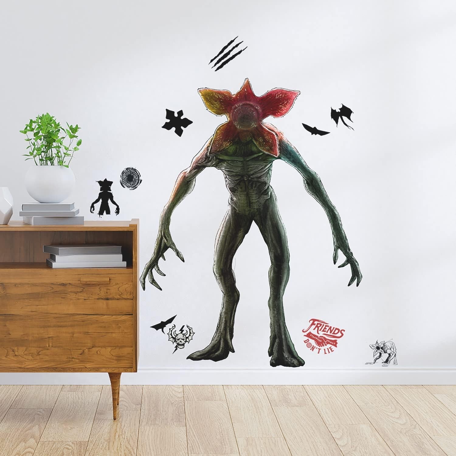Stranger Things Demogorgon Glitter Wall Decal Set – Fun Room Transformation